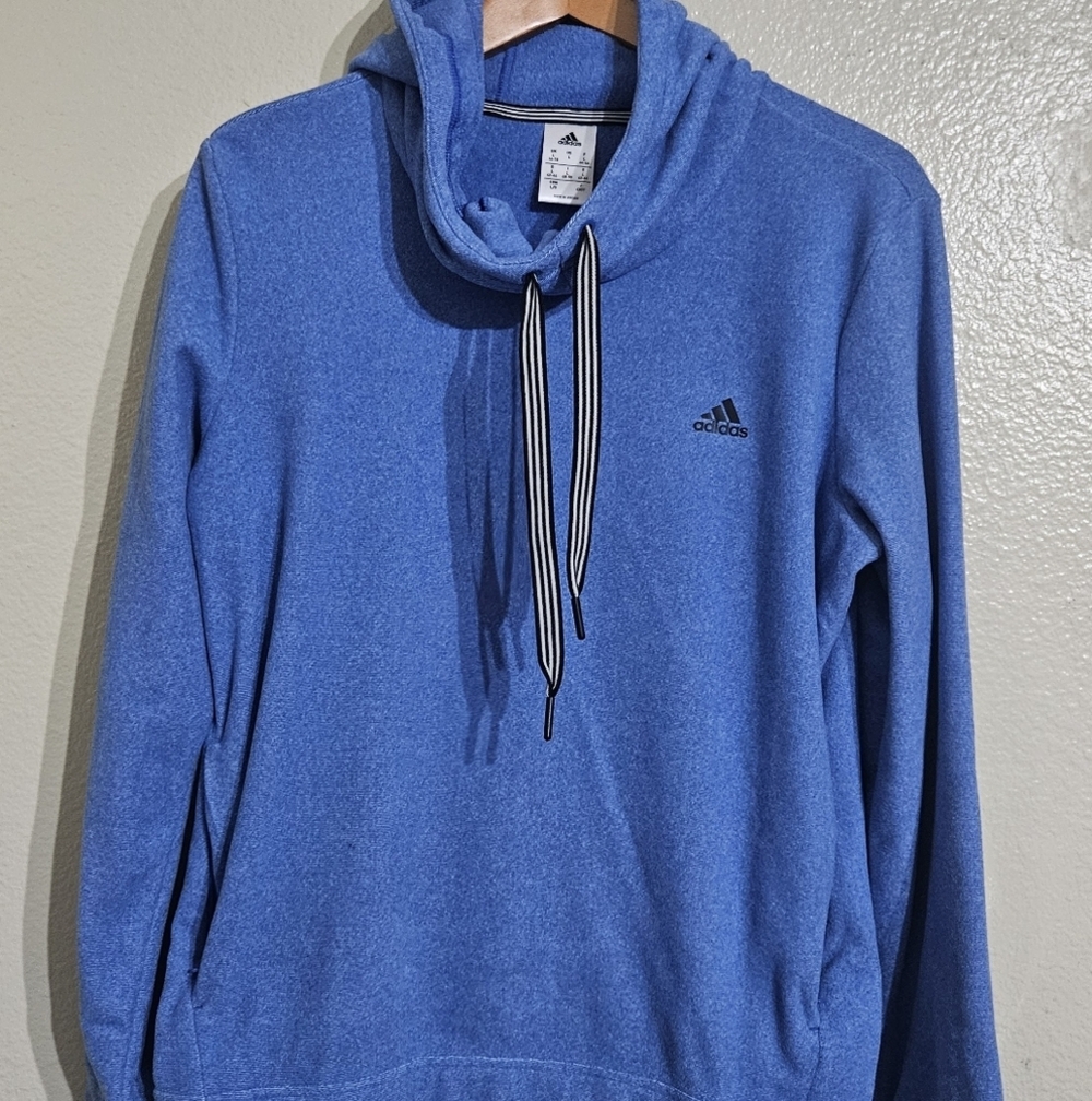 Adidas Women's Blue Hoodie